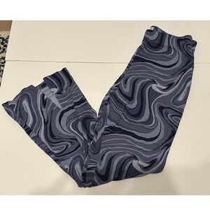 Hollister California Ultra High Rise Wide‎ Leg Swirl Print Pants Size L